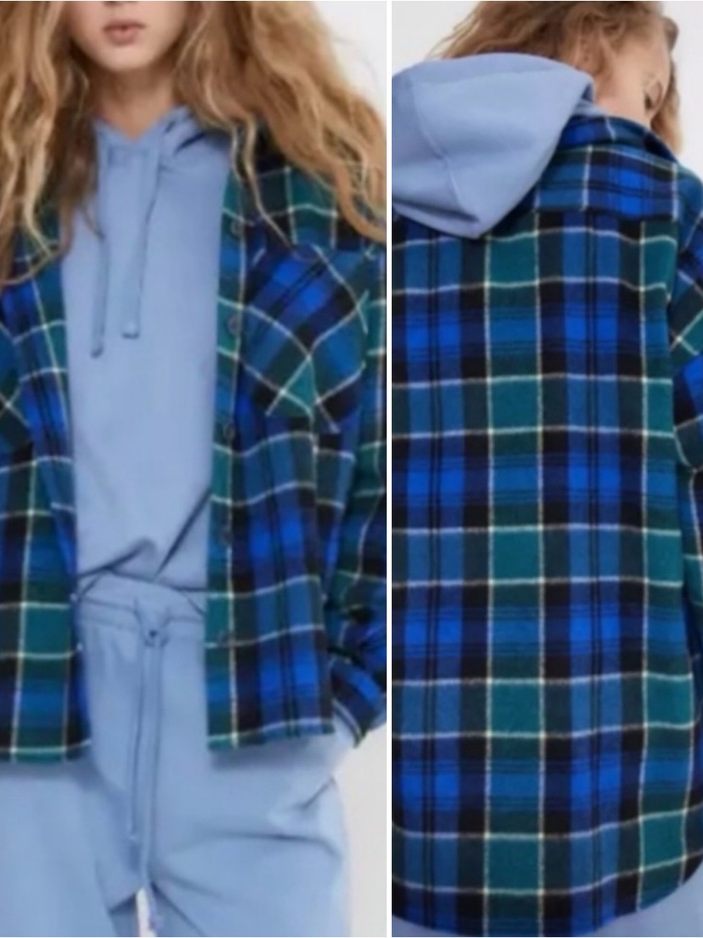 Zara Oversized Plaid Shirt